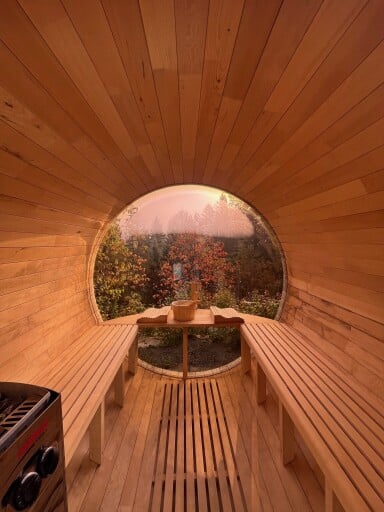 Québec, Sauna, Bench, Furniture