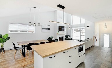 Chalet, Intérieur, Design D'intérieur, Décoration D'intérieur, Plante, Moniteur, Bois