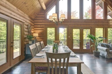 Chalet, Design D'intérieur, Bois Dur, Bois, Bois Teinté, Table, Table À Manger