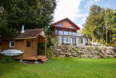 Québec, Chalet, Maison, Logement, Abri, Paysage, Herbe