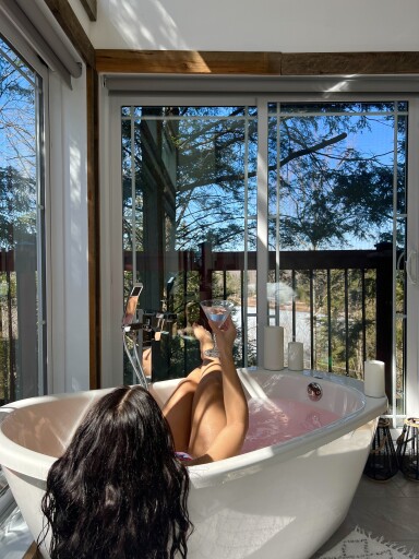Chalet, Baignade, Baignoire, Personne, Baignoire, Adulte, Femme
