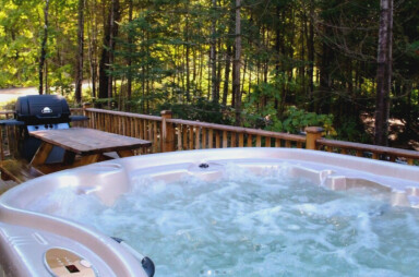Cottage, Tub, Hot Tub