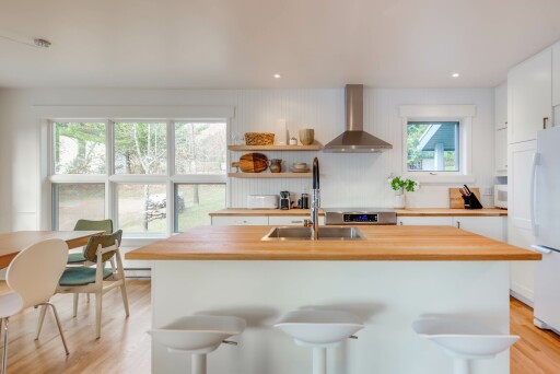 Nature,, Indoors, Interior Design, Kitchen, Refrigerator, Sink, Chair
