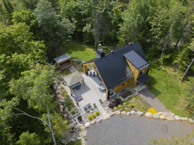 Canada, Extérieur, Bâtiment, Logement, Usine, Vue Aérienne, Maison