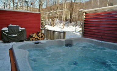 Chalet, Bain À Remous, Bain À Remous, Intérieur, Design D'intérieur