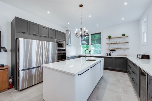 Nature, Intérieur, Design D'intérieur, Cuisine, Îlot De Cuisine, Réfrigérateur, Lustre