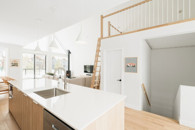 Canada, Intérieur, Design D'intérieur, Évier, Cuisine, Logement, Escalier