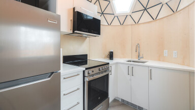 Canada, Indoors, Interior Design, Kitchen, Sink, Device, Microwave