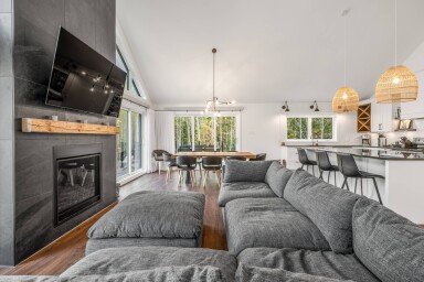 Canada, Interior Design, Home Decor, Living Room, Couch, Monitor, Screen
