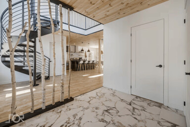 Québec, Intérieur, Design D'intérieur, Sol, Foyer, Logement, Escalier