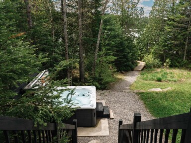 Cottage, Tub, Hot Tub, Nature, Outdoors, Scenery, Tree