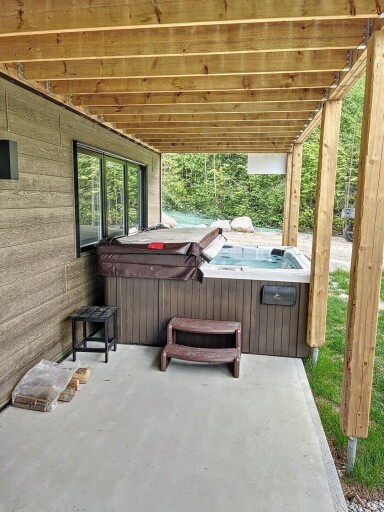 Québec, Intérieur, Design D'intérieur, Baignoire, Bain À Remous, Véranda, Bois