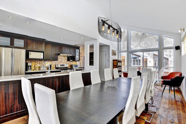 Cottage, Dining Room, Dining Table, Indoors, Table, Interior Design, Kitchen
