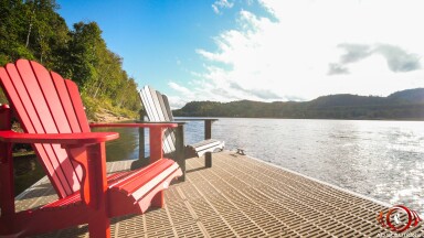Cottage, Nature, Outdoors, Scenery, Chair, Lakefront, Waterfront