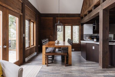 Cottage, Indoors, Interior Design, Wood, Hardwood, Stained Wood, Wood Panels