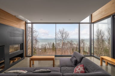 Nature,, Indoors, Interior Design, Living Room, Couch, Desk, Bench