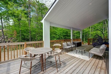Canada, Nature, Plein Air, Paysage, Véranda, Chaise, Terrasse