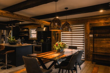 Cottage, Indoors, Interior Design, Wood, Hardwood, Chair, Plant