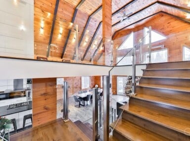 Québec, Intérieur, Design D'intérieur, Bois, Bois Dur, Bois Teinté, Loft