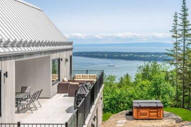 Québec, Nature, Plein Air, Paysage, Bord De Lac, Canapé, Chaise