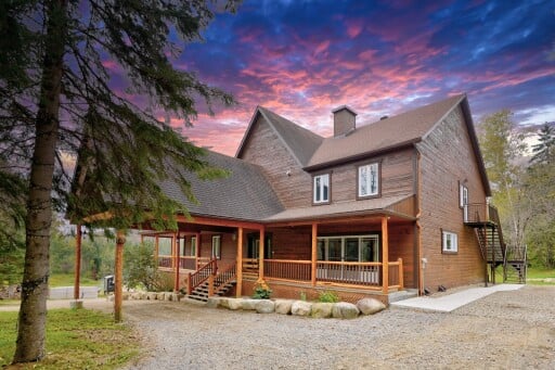 Nature,, Cottage, House, Housing, Cabin, Scenery, Lamp