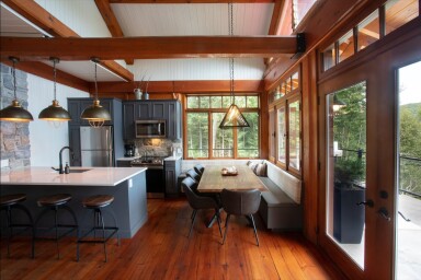 Chalet, Intérieur, Design D'intérieur, Bois, Bois Dur, Cuisine, Porte