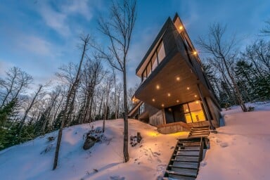 Cottage, Shelter, Housing, Hut, House, Staircase, Handrail