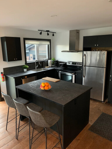 Canada, Intérieur, Cuisine, Design D'intérieur, Usine, Îlot De Cuisine, Réfrigérateur