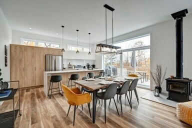 Chalet, Design D'intérieur, Salle À Manger, Table À Manger, Table, Bois, Décoration D'intérieur