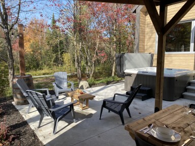 Québec, Interior Design, Tub, Scenery, Hot Tub, Fork, Backyard