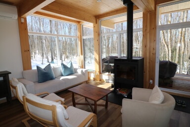 Québec, Design D'intérieur, Salon, Bois, Canapé, Chaise, Décoration D'intérieur