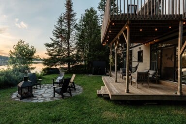 Cottage, Nature, Outdoors, Scenery, Chair, Porch, Lakefront