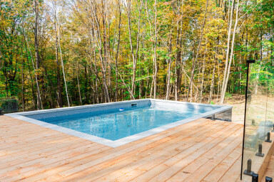 Québec, Design D'intérieur, Piscine, Terrasse, Véranda, Piscine, Baignoire