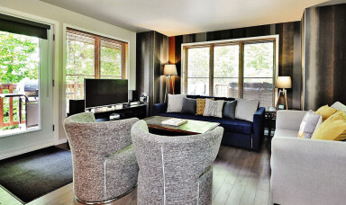 Québec, Furniture, Living Room, Home Decor, Couch, Table, Monitor