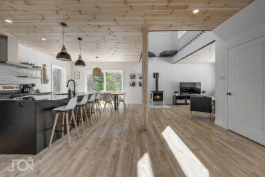 Chalet, Intérieur, Design D'intérieur, Bois, Plancher, Plancher, Bois Franc