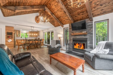 Nature, Design D'intérieur, Salon, Cheminée, Bois, Bois Dur, Table