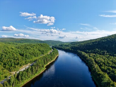 Canada, Outdoors, Nature, Water, Vegetation, River, Aerial View