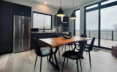 Canada, Design D'intérieur, Salle À Manger, Table À Manger, Table, Réfrigérateur, Chaise