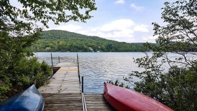 Cottage, Nature, Outdoors, Scenery, Lakefront, Waterfront, Boat