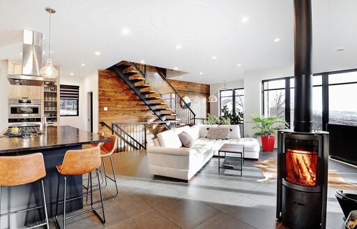 Nature,, Indoors, Interior Design, Living Room, Fireplace, Dining Room, Dining Table