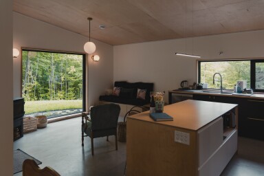 Cottage, Interior Design, Living Room, Wood, Chair, Floor, Home Decor