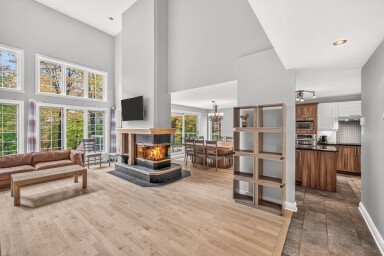 Canada, Intérieur, Design D'intérieur, Décoration D'intérieur, Cheminée, Plancher, Chaise