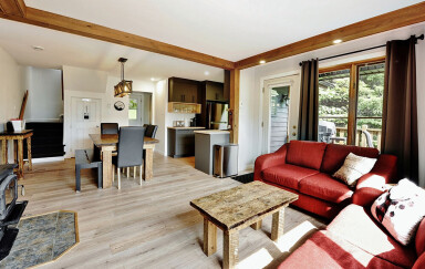 Québec, Home Decor, Interior Design, Living Room, Table, Wood, Couch