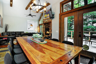 Chalet, Bois, Décoration D'intérieur, Table, Bois Dur, Bois Teinté, Dessus De Table