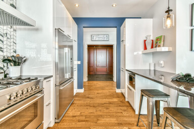 Canada, Intérieur, Design D'intérieur, Plancher, Cuisine, Bois, Plancher