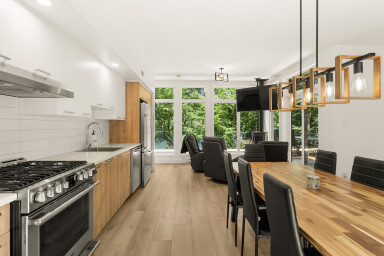 Chalet, Intérieur, Design D'intérieur, Bois, Cuisine, Chaise, Salle À Manger