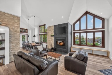 Québec, Intérieur, Design D'intérieur, Décoration D'intérieur, Cheminée, Canapé, Salon