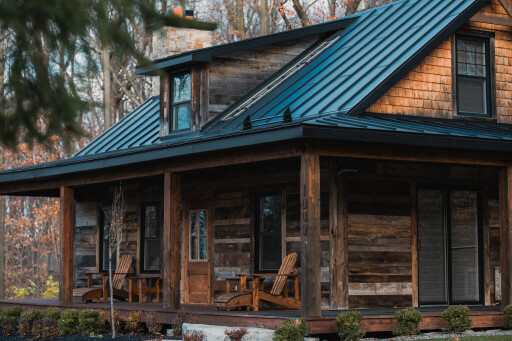 Nature,, Building, Housing, House, Cabin, Log Cabin, Chair
