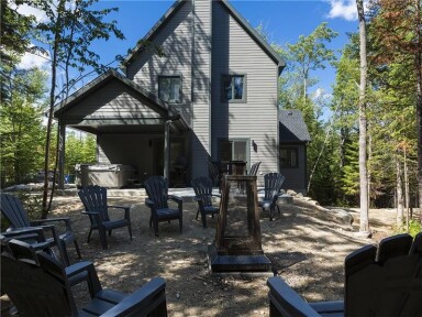 Canada, Extérieur, Paysage, Chalet, Logement, Chaise, Jardin