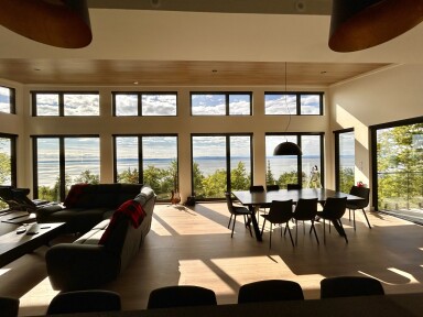 Canada, Lamp, Interior Design, Chair, Window, French Window, Living Room